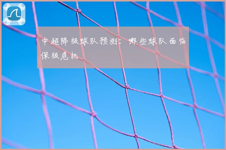 中超降级球队预测:哪些球队面临保级危机